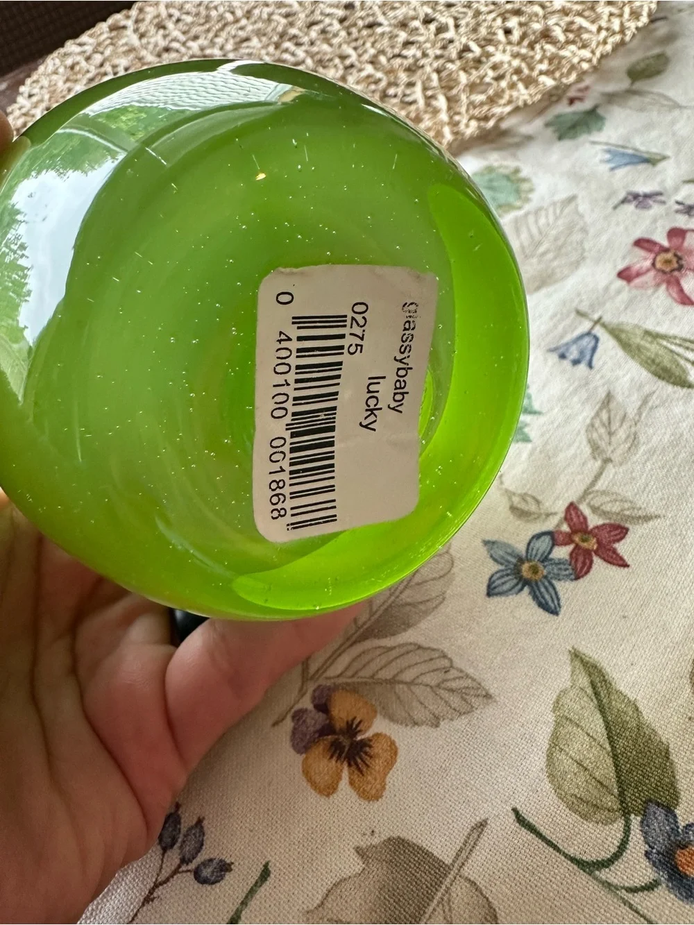 “LUCKY” LIME GLASSYBABY